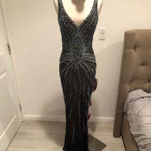 Cassandra Stone backless formal gown